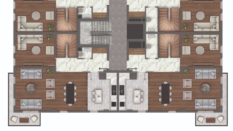 Sadelikte Şeffaflık: Minimalist 2D Plan Görselleştirmesi