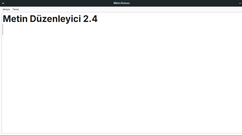 Metin Düzenleyici 2.4