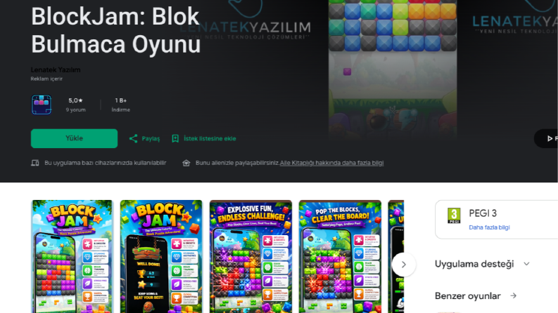 BlockJam Puzzle Game Yayında
