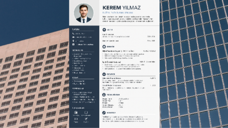 Kerem Yılmaz – Dijital Pazarlama Uzmanı CV Tasarımı