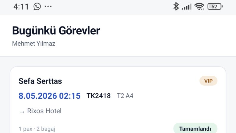 TransferOps - Turizm Misafir Transfer Takip Sistemi