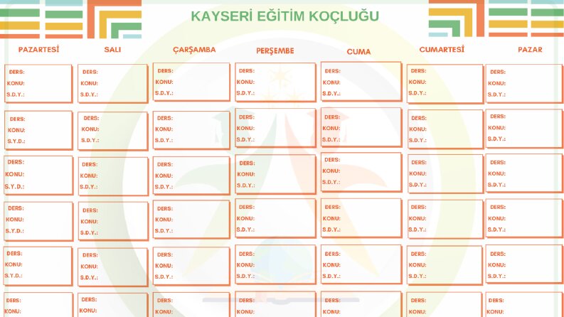 TAKİP ÇİZELGESİ