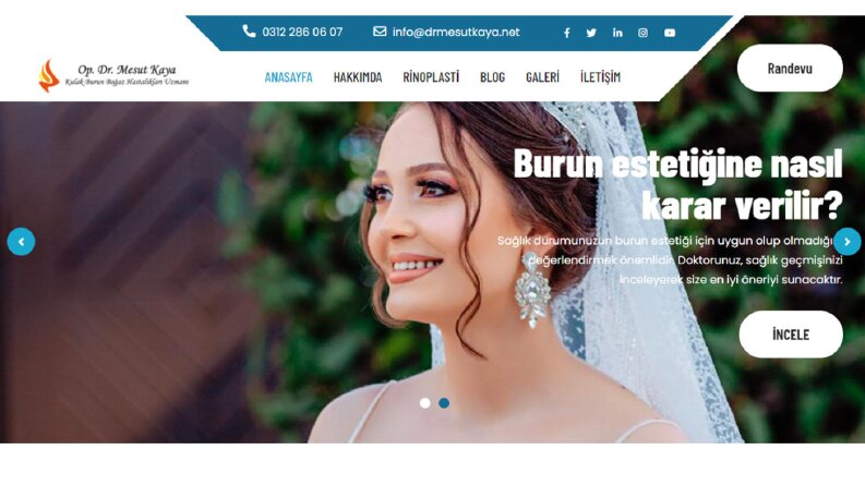 Kurumsal Website - Uzman Estetik Cerrah 