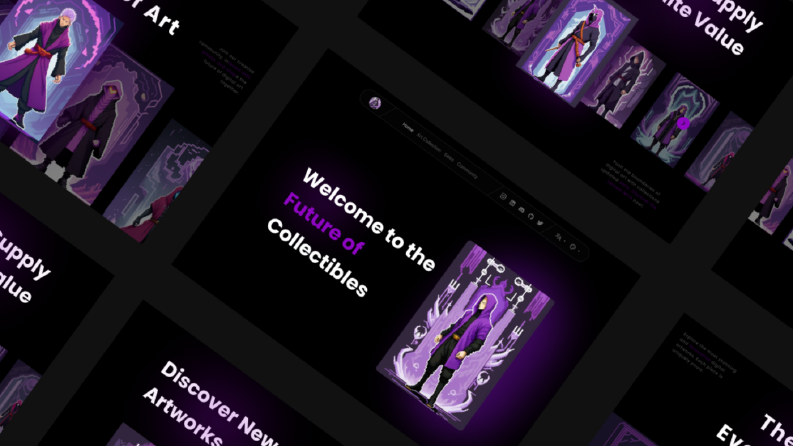 NFT Satış mağazasının web sitesi