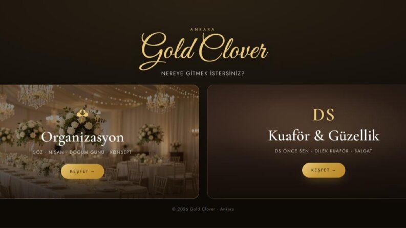 İki markalı site + yönetim paneli