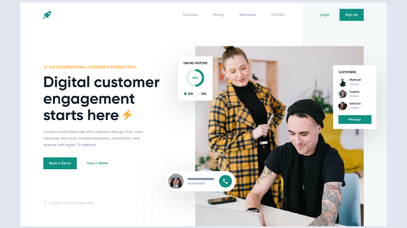 Rocket Landing Page