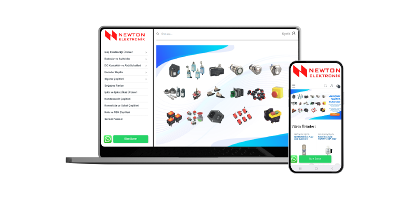 Newton Elektronik E-Ticaret Sitesi Projesi