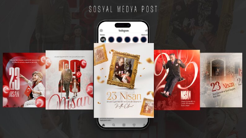23 Nisan Sosyal Medya Tasarımları