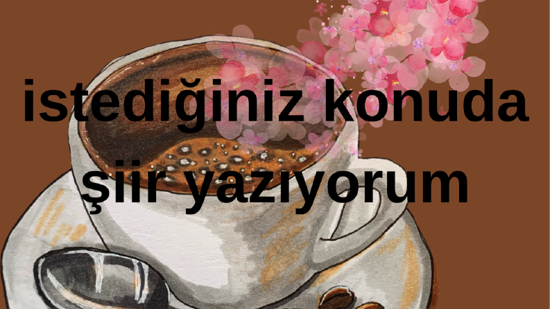 istenilen konuda şiir yazılır