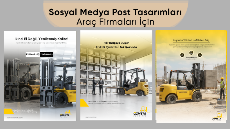 Sosyal medya post tasarımları araç firmaları için.