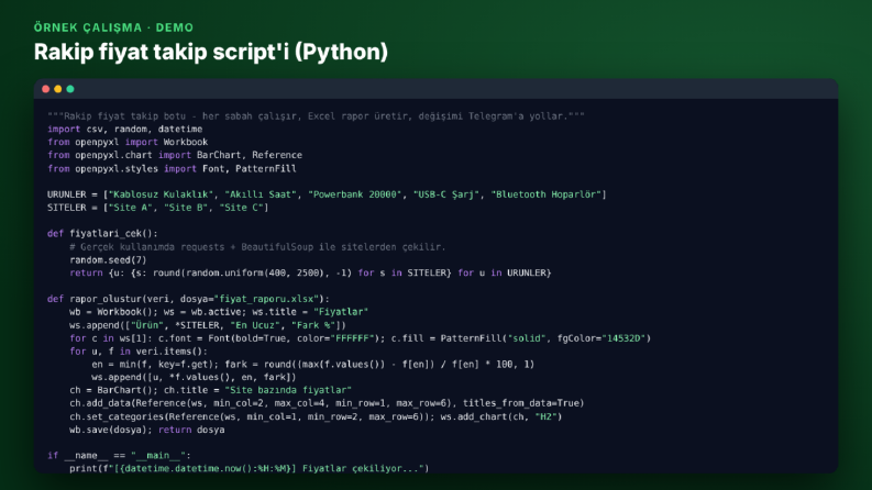 Python Otomasyon Script'i - Temiz ve Açıklamalı Kod (Demo)