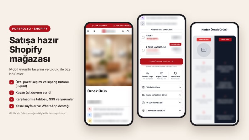Shopify Mağaza Kurulumu ve Özel Liquid Kodlama