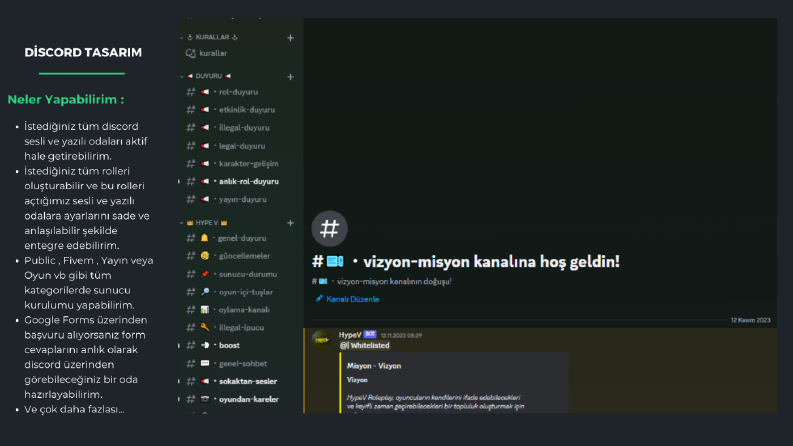 Discord Tasarım ve Kurulumu
