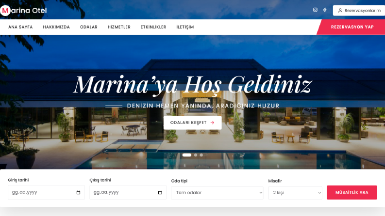 marina otek-online rezervasyon