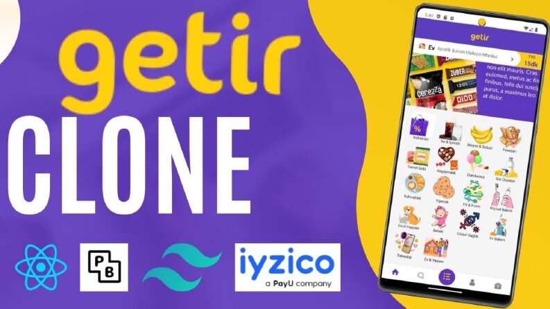 Getir Clone: React Native Expo ile Tam Yığın Uygulama