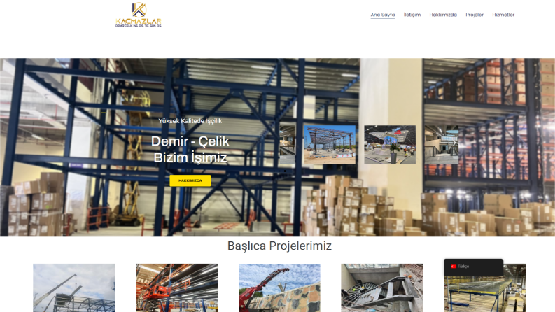 Kaçmazlar İnşaat – Kurumsal Web Sitesi