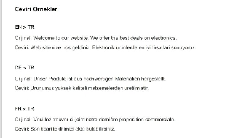 EN > TR Çeviri