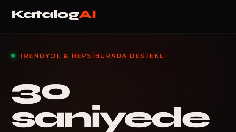KatalogAI E-Ticaret Landing Page Tasarımı