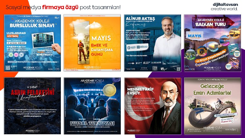 Sosyal medya post tasarımları