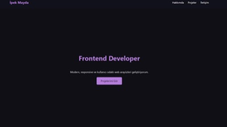 Modern ve Responsive Kişisel Web Sitesi