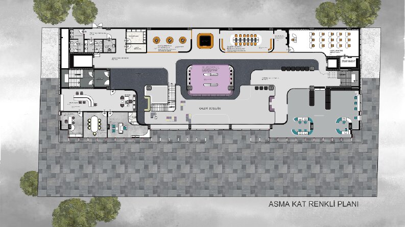 plan ve kesit renklendirme 