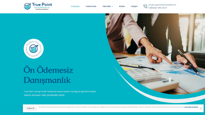 True Point Danışmanlık: Profesyonel ve Etkili Web Çözümü