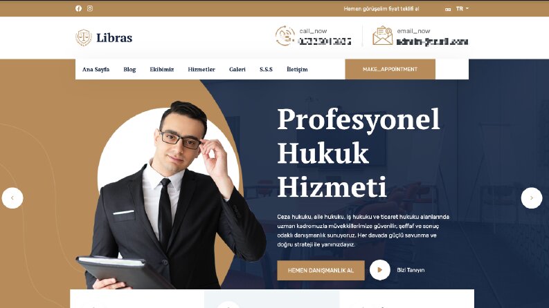 Hukuk ve Danışmanlık Web Siteniz