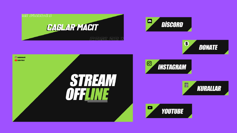 Kişiye Özel Twitch ve Dlive Tasarımları