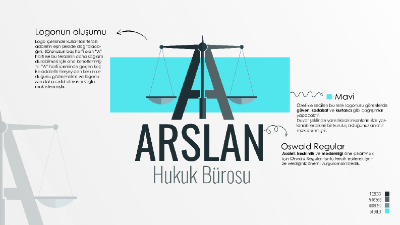 Arslan Hukuk Bürosu Logo Çalışması