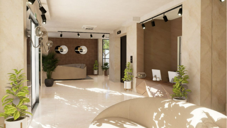 Danışma-Mutfak-Otel odası