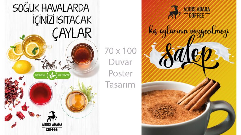 Addis Ababa Coffee - Dış Mekan Poster Reklam Tasarımı
