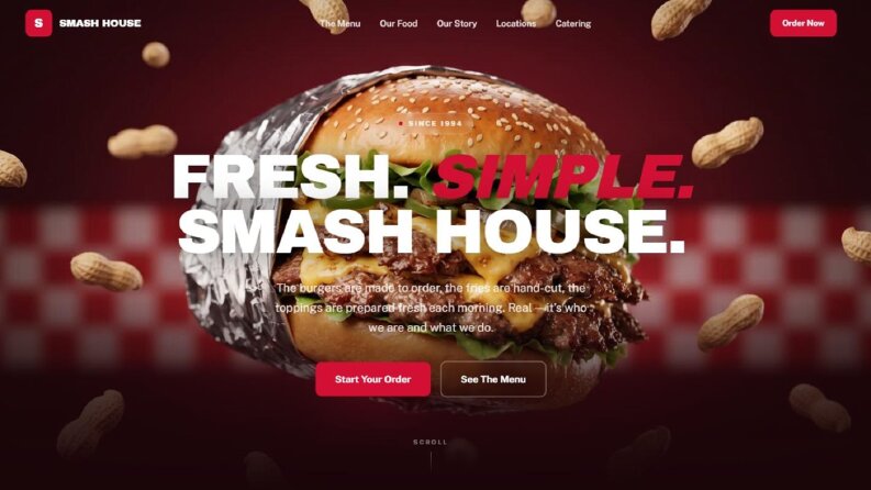 Smash House — Restoran & Burger Web Sitesi
