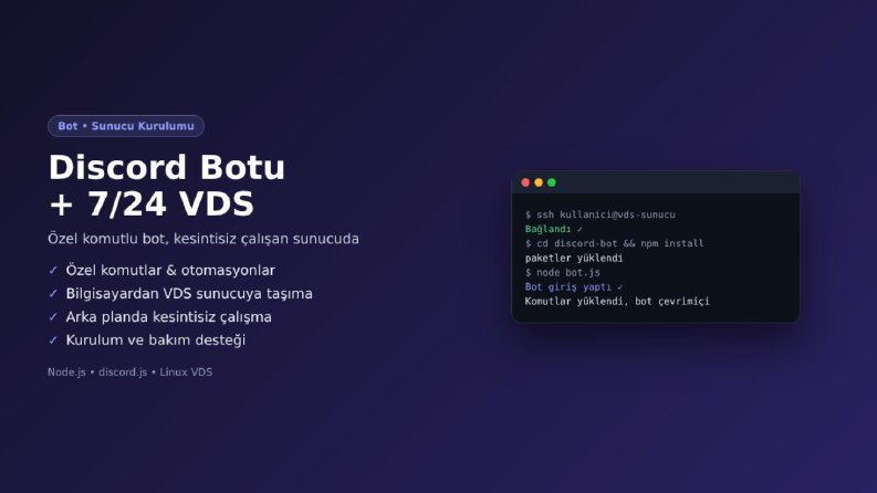 Discord Botu Geliştirme + 7/24 VDS Kurulumu
