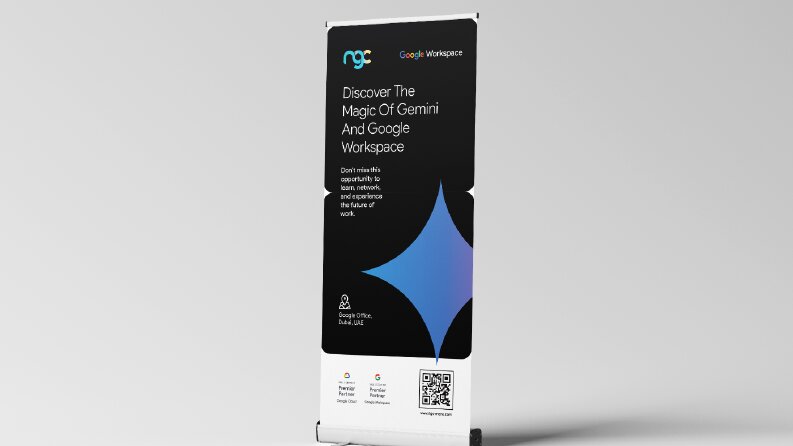 NGC Cloud Dubai Roll Up Banner Tasarımı
