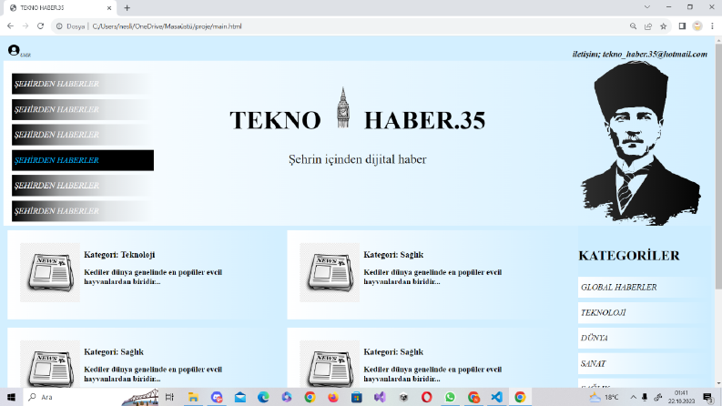 Haber sitesi tasarımı