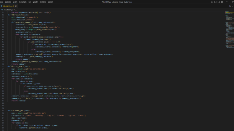 Python ile ilgili her türlü sorununuzu çözebilirim.