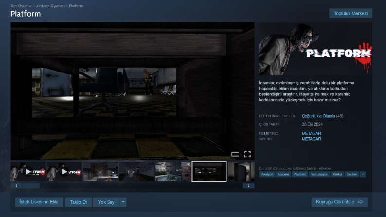 Platform - Steam Korku Oyunu