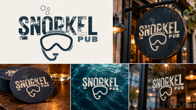 Şnorkel - Pub Logo Tasarım