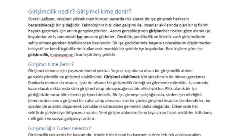 İş örneğim