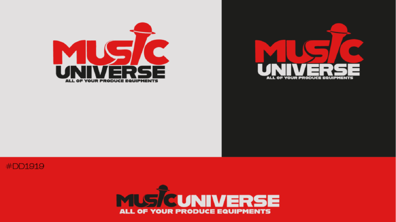 Music universe - konsept logo tasarımı
