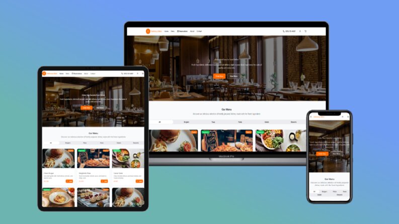Restoran Web Sitesi – Modern & Mobil Uyumlu