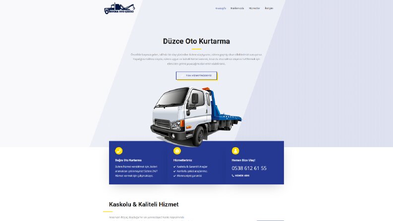 Oto kurtarma sitesi