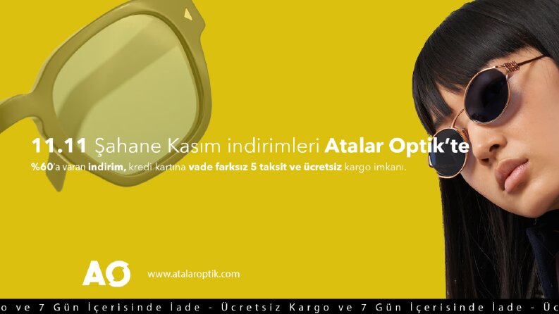 Atalar Optik İnternet Sitesi Banner