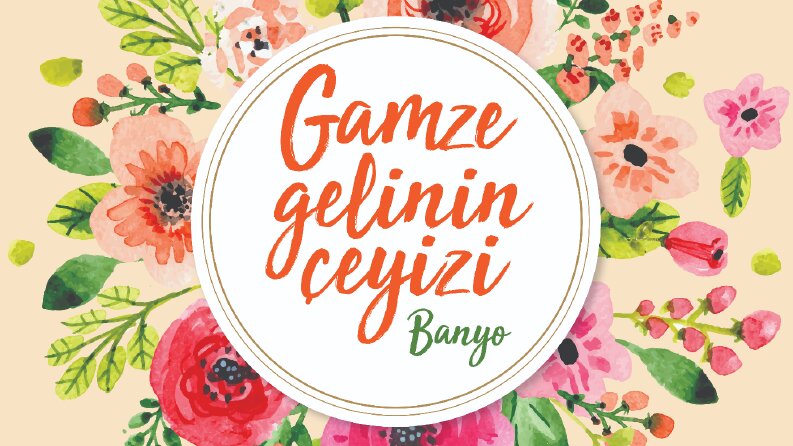 banyo için çeyiz etiket tasarımım