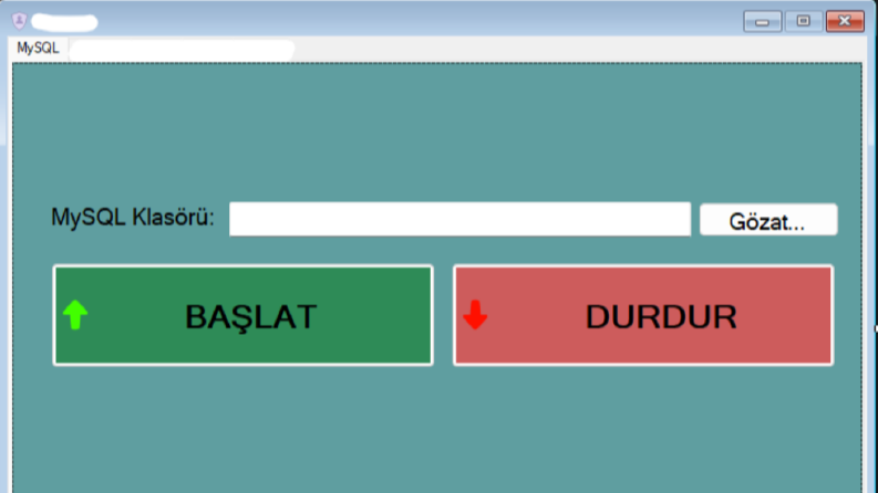 MySQL Kullanıcı Arayüzü