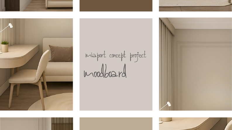 Mimari Pafta ve Moodboard Tasarımı