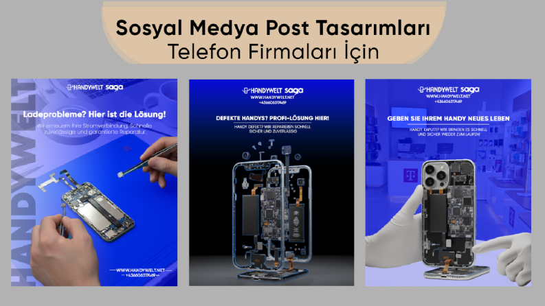 Sosyal medya post tasarımları telefon firmaları için.