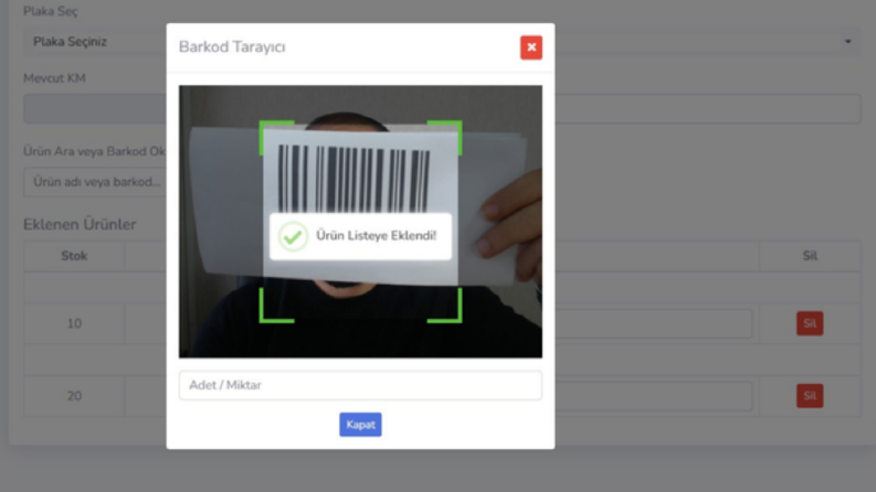 QR & Barkod ile Stok Takip ve Depo Yönetim Sistemi