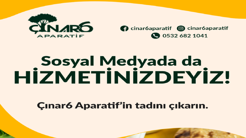 Çınar6 Aparatif - Hizmetinizdeyiz