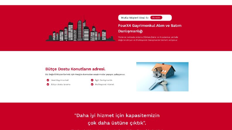 Gayrimenkul WEB Çalışmamız